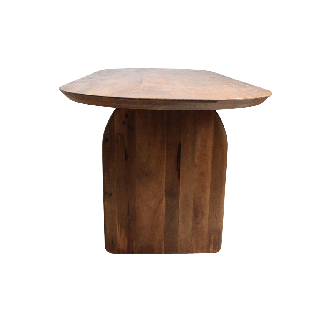 Bullnose Eettafel Mix Bruin 180cm Raw Materials
