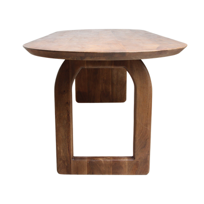 Bullnose Eettafel Mix Bruin 180cm Raw Materials