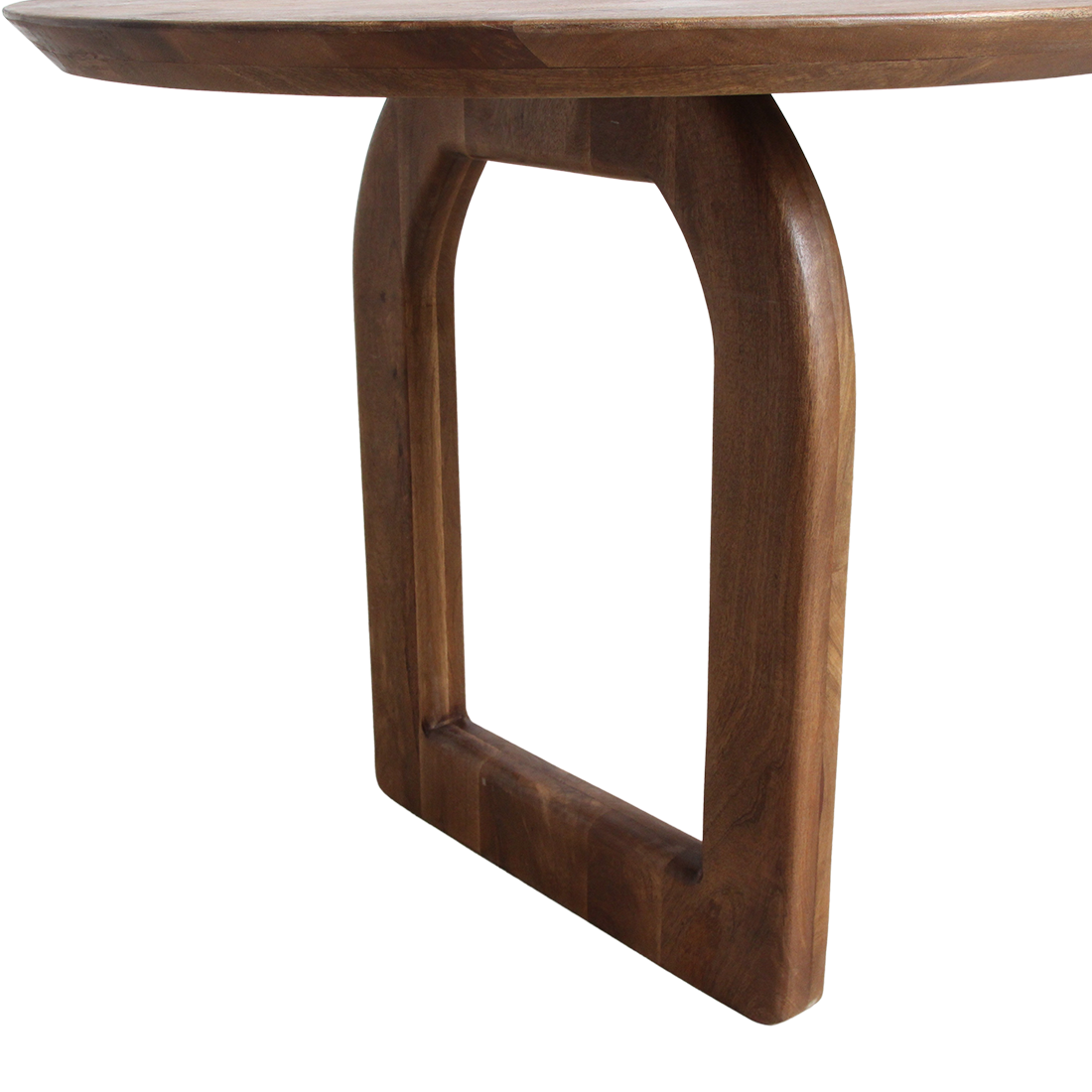 Bullnose Eettafel Mix Bruin 180cm Raw Materials