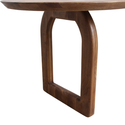 Bullnose Eettafel Open Bruin 180cm Raw Materials