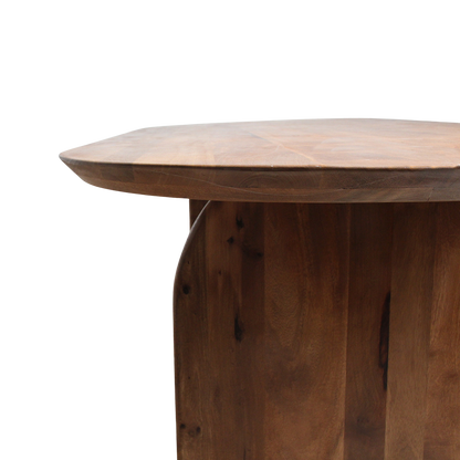 Bullnose Eettafel Gesloten Bruin 200cm Raw Materials