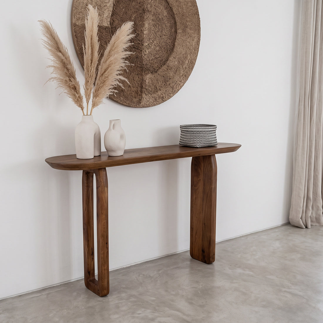 Bullnose Consoletafel Bruin Raw Materials
