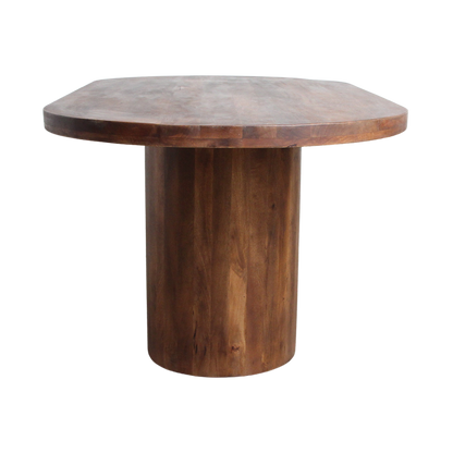 Eettafel Bullnose Oblong Ovaal Mangohout 180cm Raw Materials