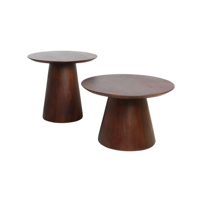 Bijzettafel Bullnose Cone 55cm Raw Materials