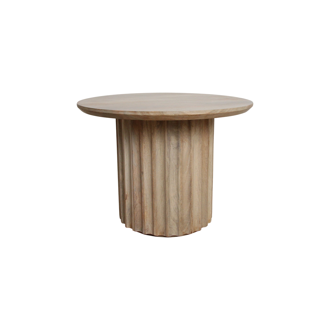 Bijzettafel Reversed Fluted Naturel 55cm Raw Materials