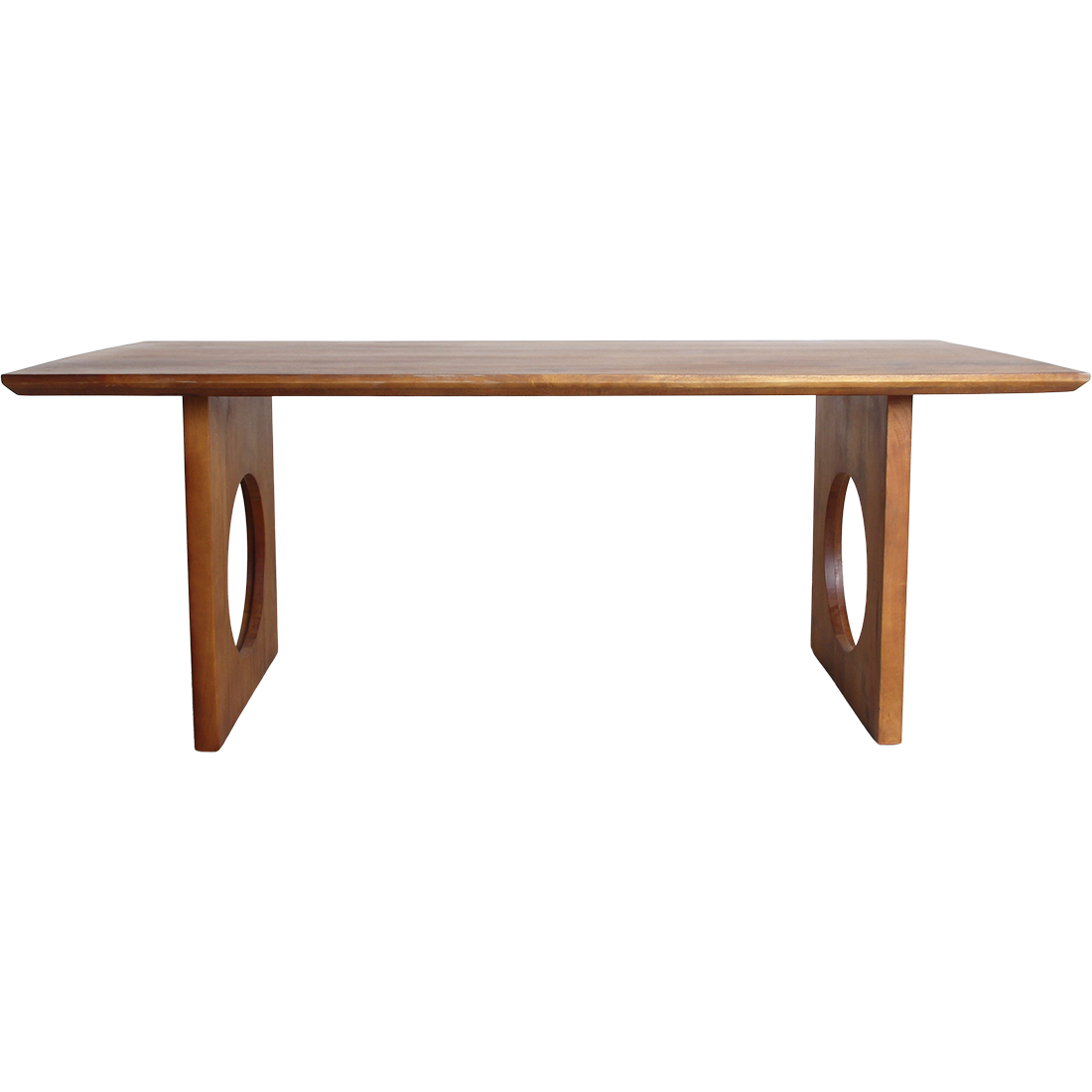 Eetkamertafel Bullnose Chamfered Loop Mangohout 180cm Raw Materials