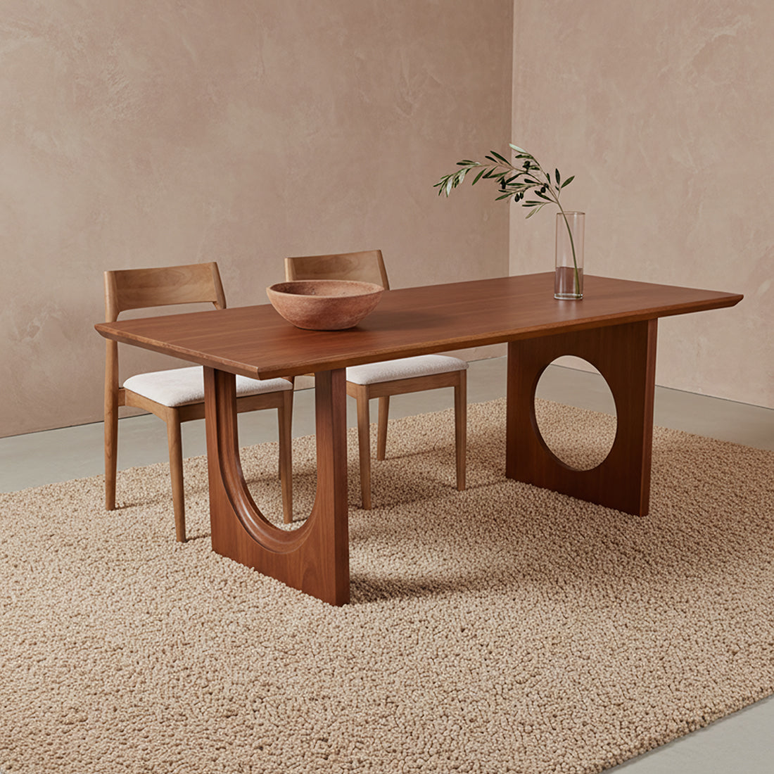 Eetkamertafel Bullnose Chamfered Mix Mangohout 200cm Raw Materials