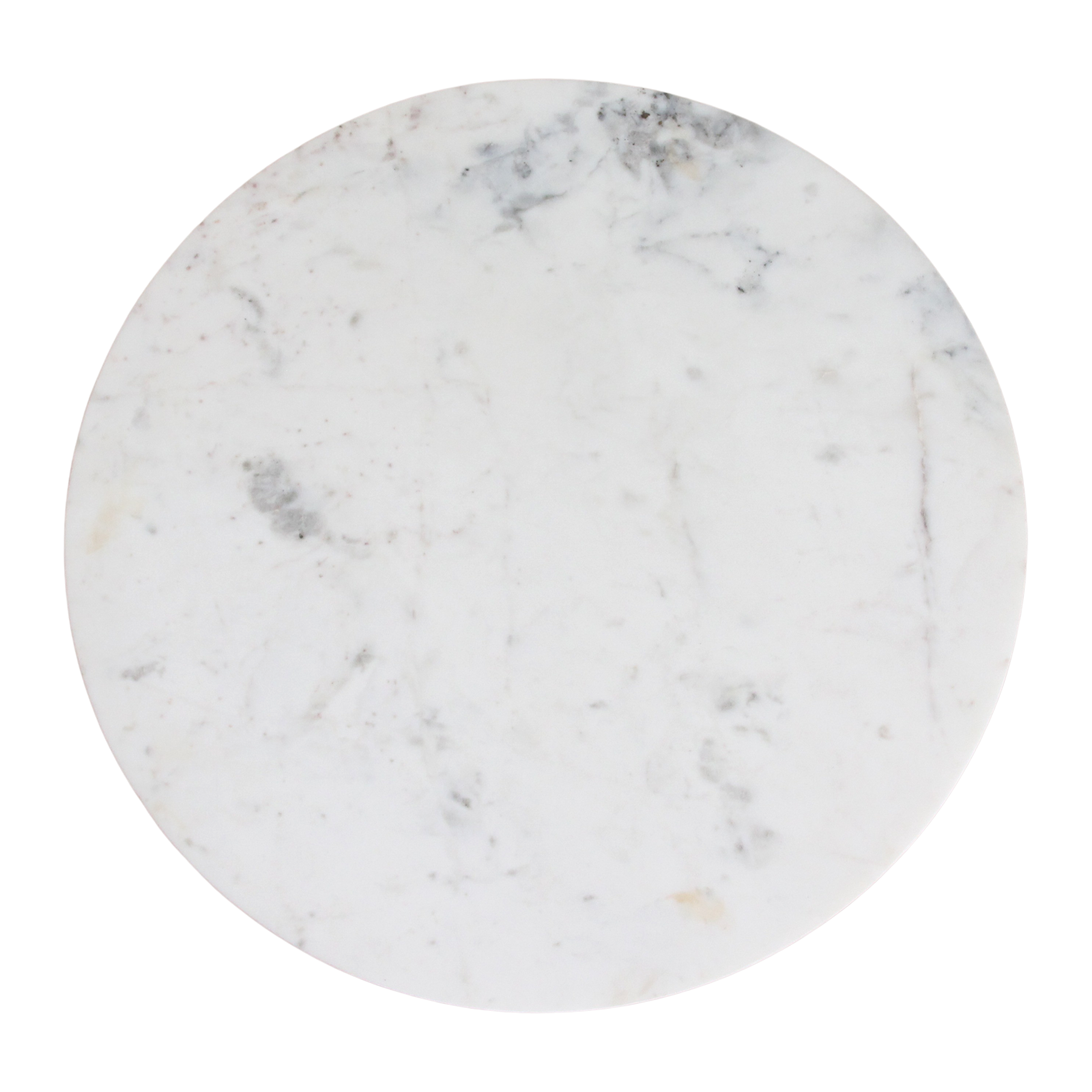 Marmeren bijzettafel Rond Wit Raw Materials