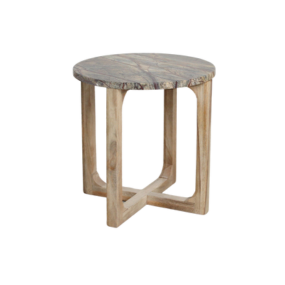 Bijzettafel Bizar Marmer- 50x50x50 cm Raw Materials