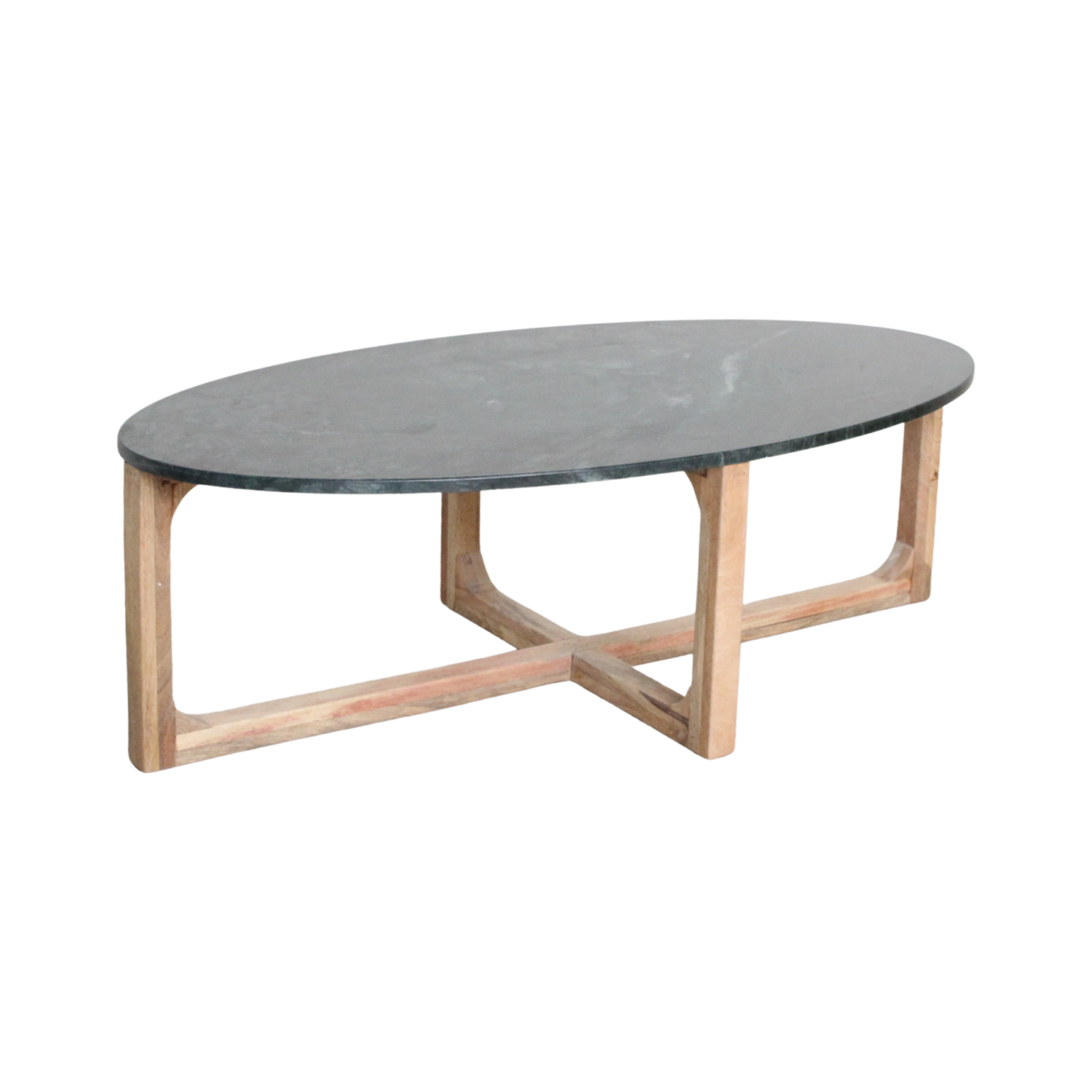 Salontafel Marmer Ovaal Groen Raw Materials