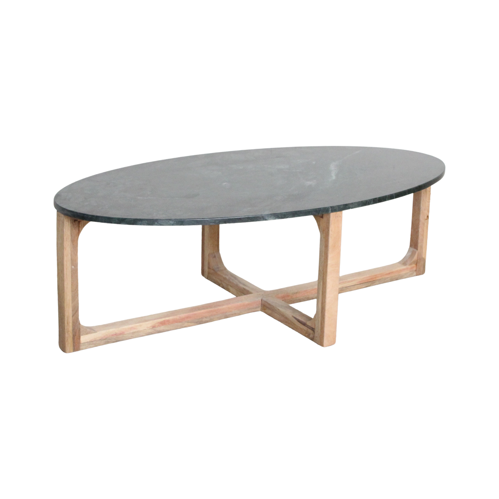 Salontafel Marmer Ovaal Groen Raw Materials