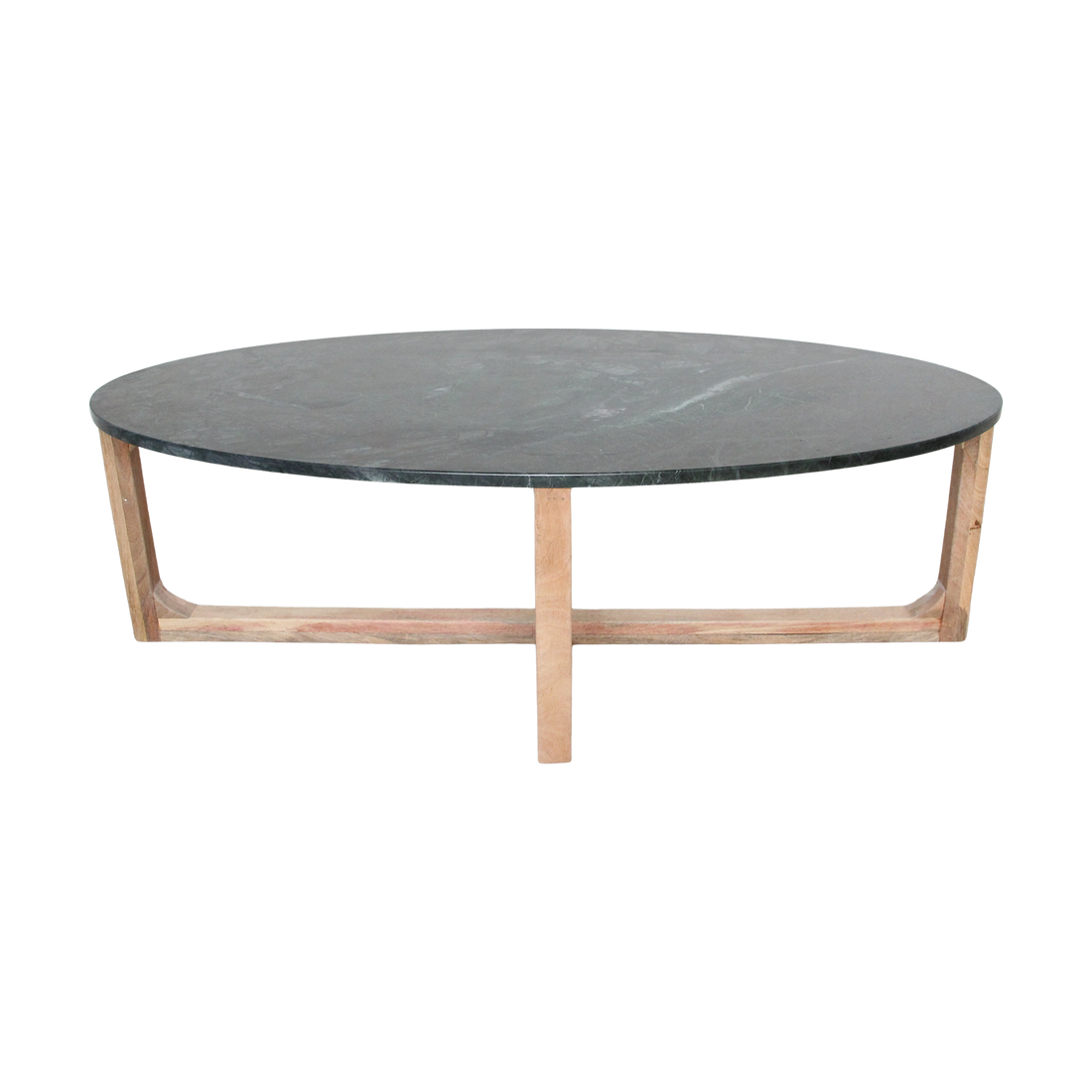 Salontafel Marmer Ovaal Groen Raw Materials
