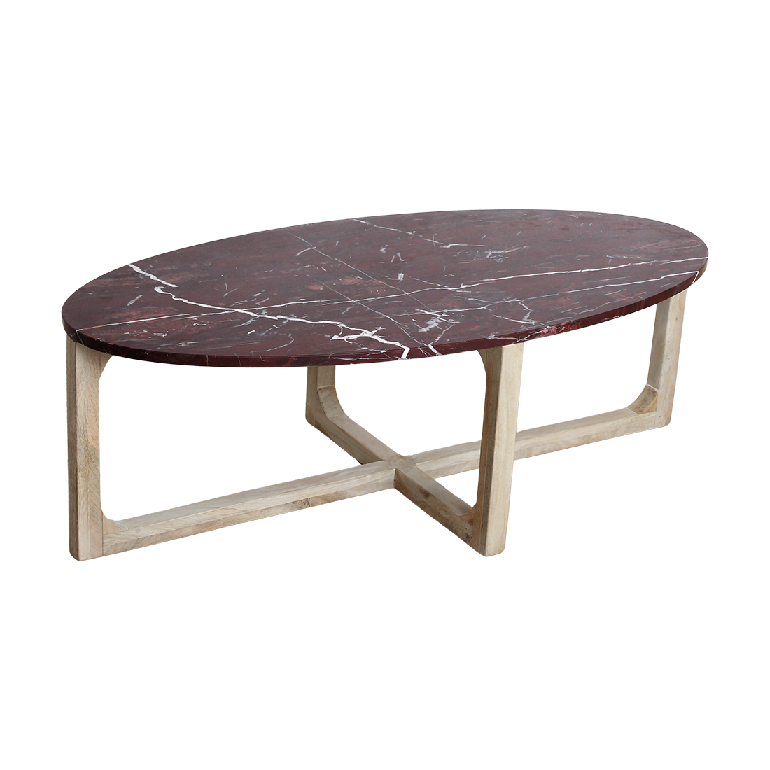 Marmeren Salontafel Ovaal ‘Cherry’ Raw Materials