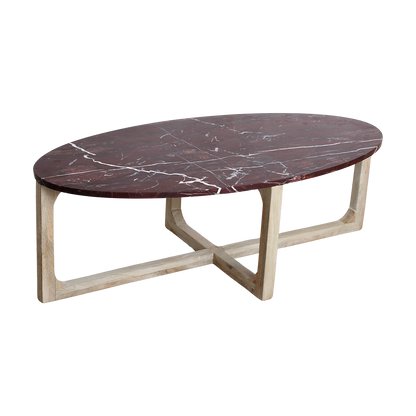 Marmeren Salontafel Ovaal ‘Cherry’ Raw Materials