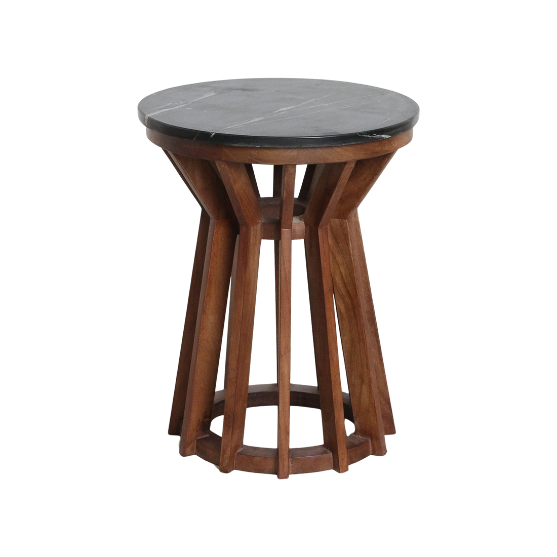 Bijzettafel Sabah Marmer Zwart Ø40x50cm Raw Materials