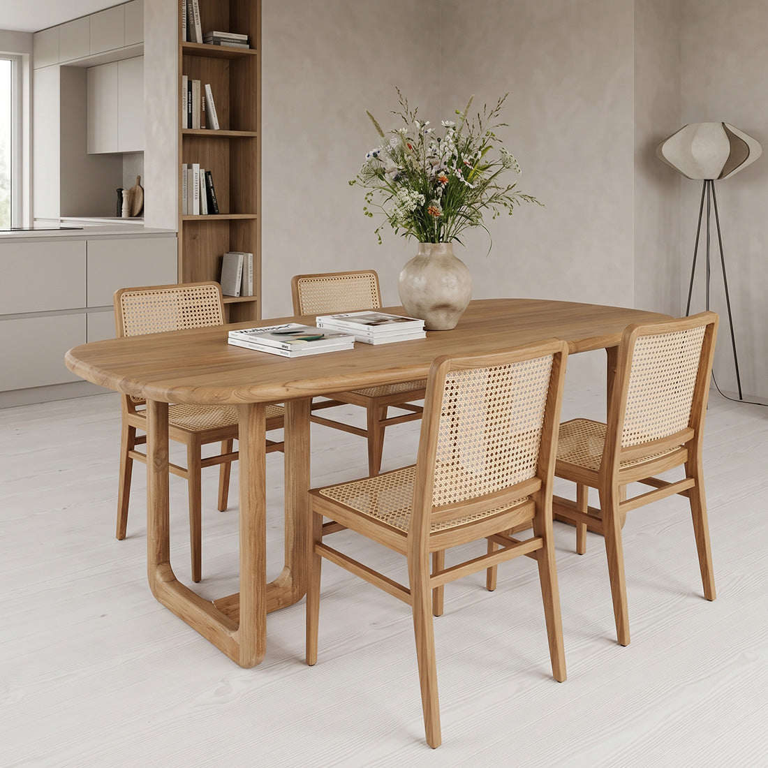Invierno Eettafel Gerecycled Teakhout 200cm Raw Materials
