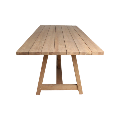 Tuintafel Soleado 200cm FSC Gerecycled Teakhouten Raw Materials