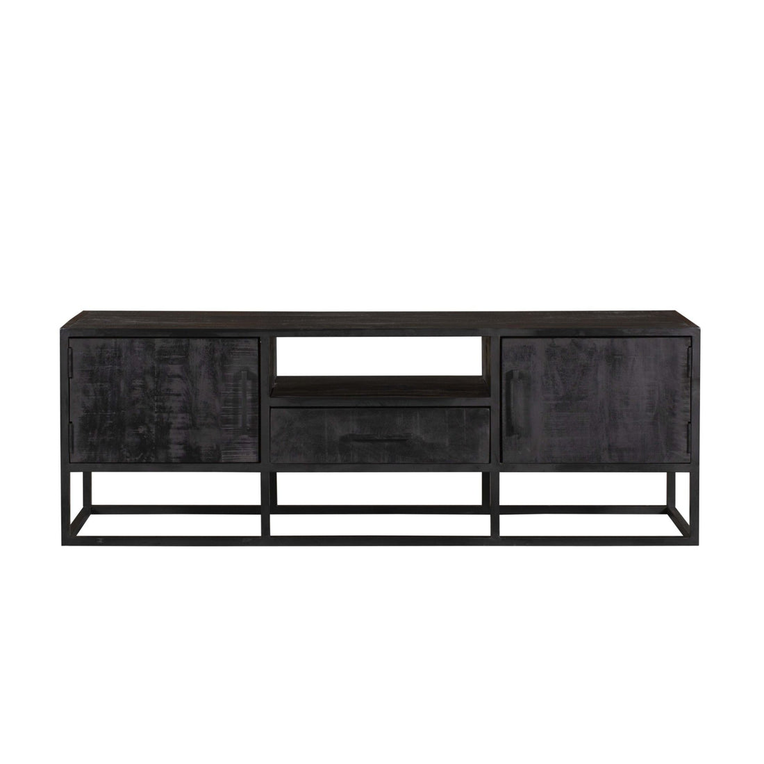 TV-meubel Denver Mangohout Zwart 145cm Starfurn