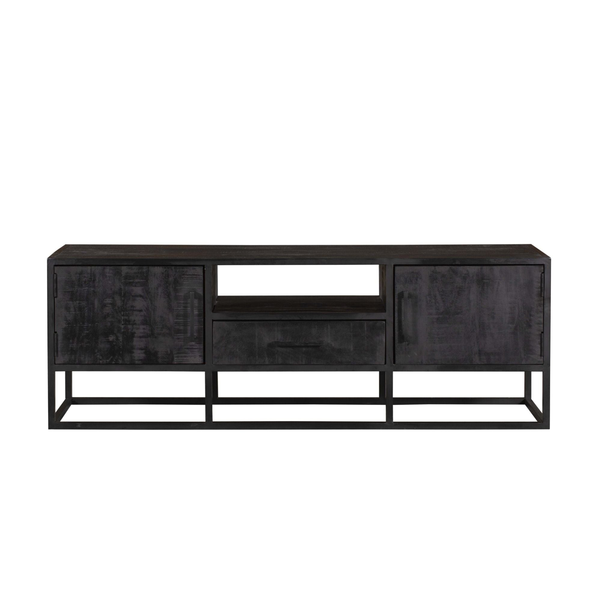TV-meubel Denver Mangohout Zwart 145cm Starfurn