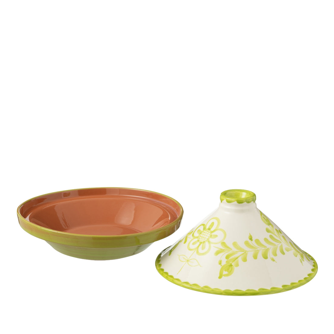 Tagine Granada Motief Groen/Wit Keramiek J-Line