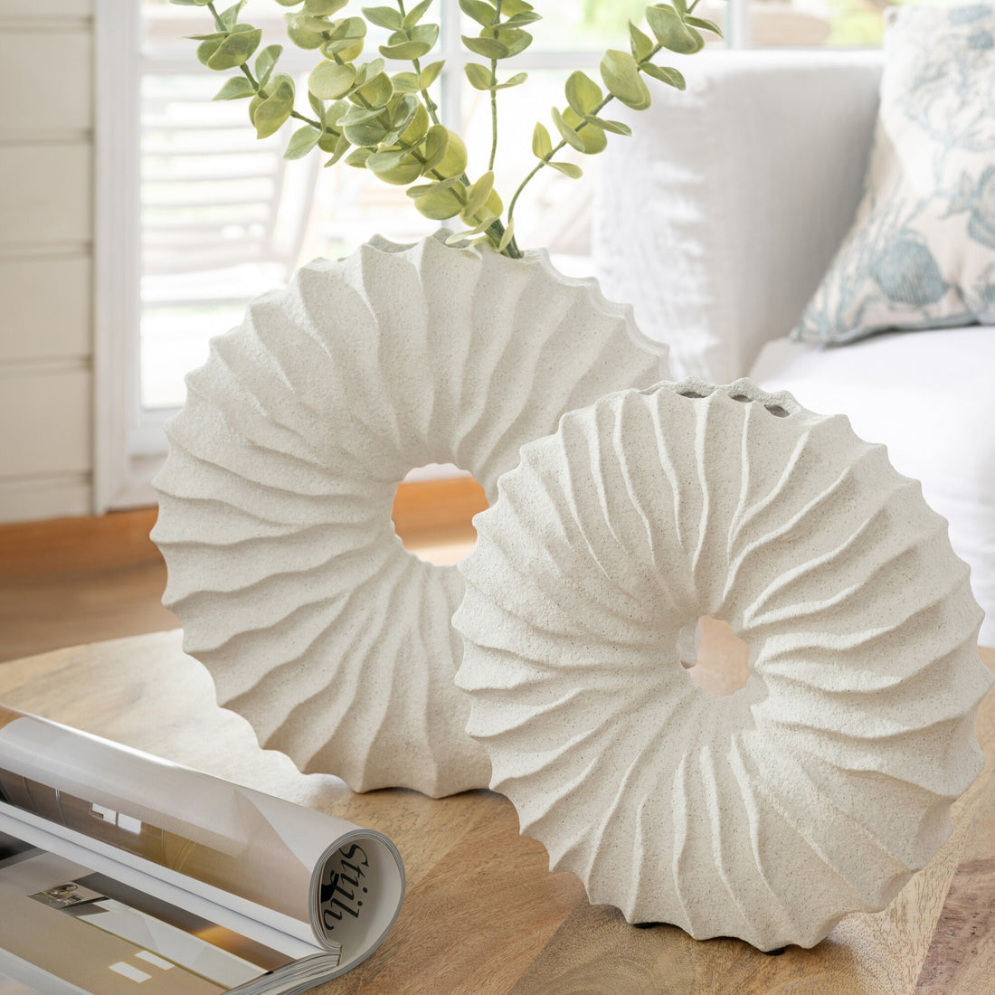 Vaas Keramiek Zandlook Wit Large J-Line