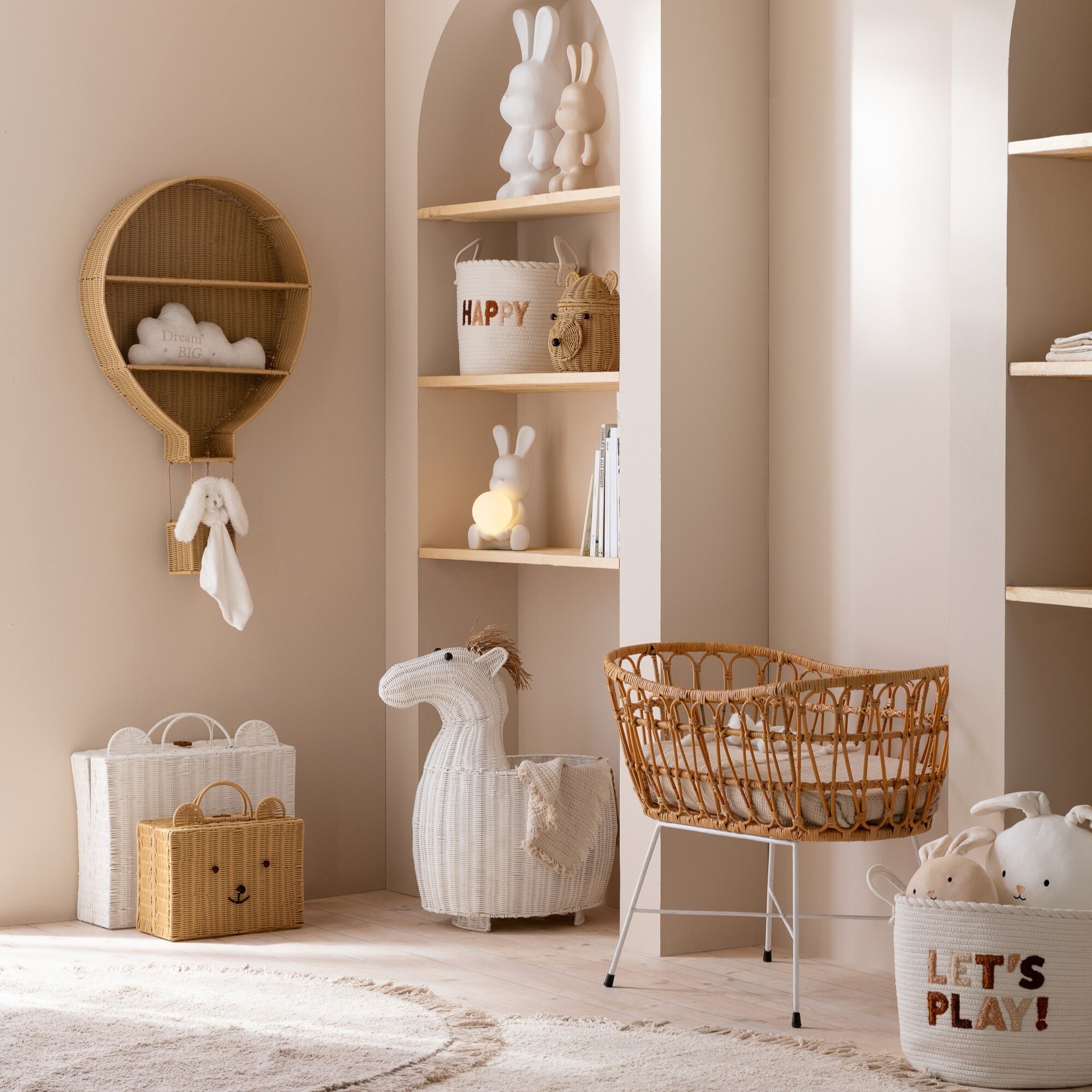 Wandrek Luchtballon Kunststof Naturel J-Line