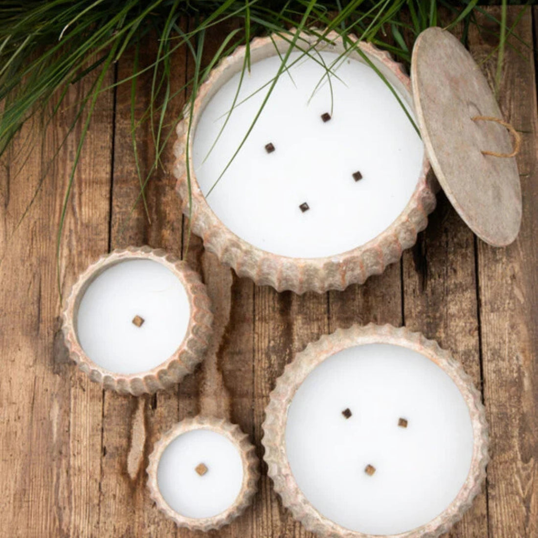 Yasmeene Cement Buitenkaars Crème Ø29cm PTMD