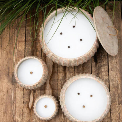 Yasmeene Cement Buitenkaars Bruin Ø16cm PTMD