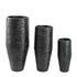 Addila Black Brushed High Pot - Set van 3 - PTMD - Pot - PTMD - livinglovely.nl