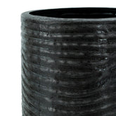 Addila Black Brushed High Pot - Set van 3 - PTMD - Pot - PTMD - livinglovely.nl