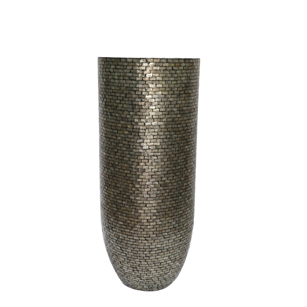 Adrija Champagne Ronde Pot XL PTMD Dia50x120cm PTMD - Pot - PTMD - livinglovely.nl