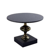 Alano Black Marble Salontafel Alu Gold Table Leg PTMD - Bijzettafel - PTMD - livinglovely.nl