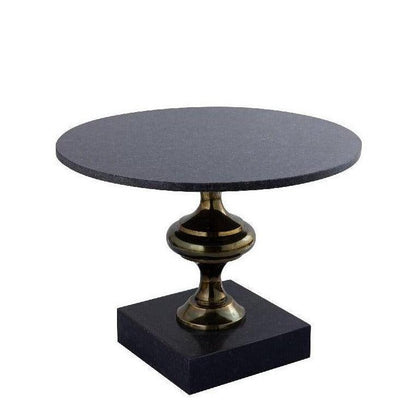 Alano Black Marble Salontafel Alu Gold Table Leg PTMD - Bijzettafel - PTMD - livinglovely.nl