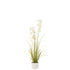 Allium In Pot Plastic Green/White Medium 18x18x116cm - Kunstplant - J-Line - livinglovely.nl