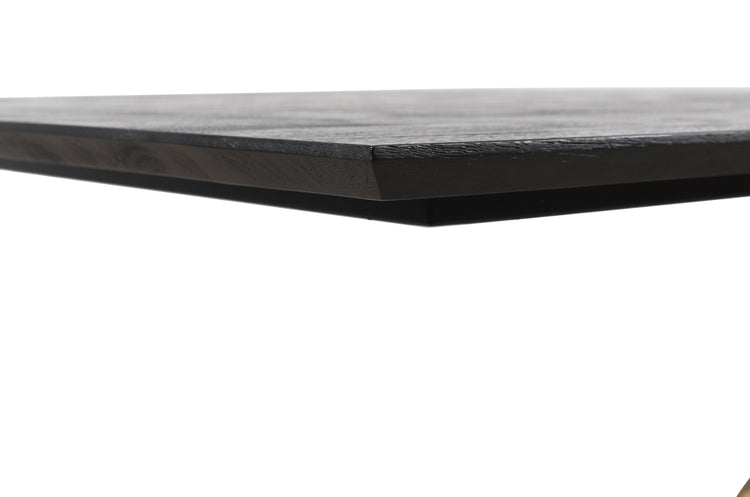 Alore Black on Gold Diningtable Rectangle PTMD , eettafel , PTMD , livinglovely.nl