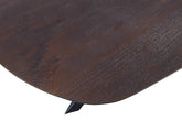 Alore Brown on Black Diningtable Oval PTMD , eettafel , PTMD , livinglovely.nl