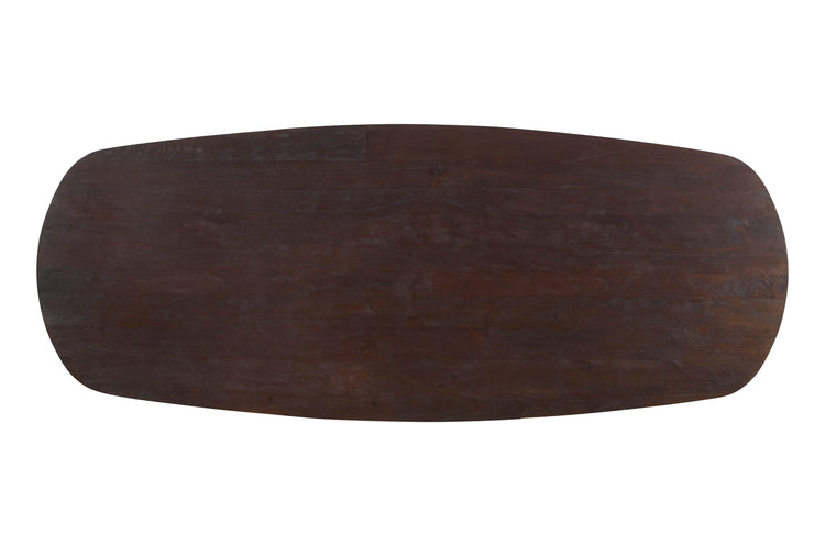 Alore Brown on Gold Diningtable Oval PTMD , eettafel , PTMD , livinglovely.nl