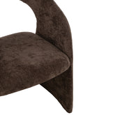 Anise Stoel Textiel Donkerbruin - Eetkamerstoel - J-Line - livinglovely.nl
