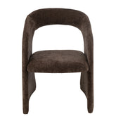 Anise Stoel Textiel Donkerbruin - Eetkamerstoel - J-Line - livinglovely.nl