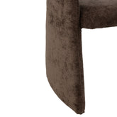 Anise Stoel Textiel Donkerbruin - Eetkamerstoel - J-Line - livinglovely.nl