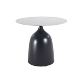 Anna Antracite Smooth Metal Sidetable with ceramic PTMD - Bijzettafel - PTMD - livinglovely.nl