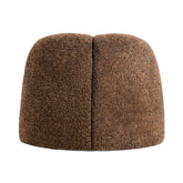 Arco Fauteuil Rond Aphrodite Bruin van PTMD, omhullende rug en armleuningen in één lijn