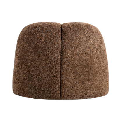 Arco Fauteuil Rond Aphrodite Bruin van PTMD, omhullende rug en armleuningen in één lijn