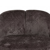 Arco Fauteuil Rond Aphrodite Donkerbruin van PTMD, extra aanzicht van de ronde fauteuil