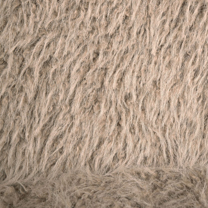 Ares barkruk Hair bruin van PTMD, bovenaanzicht op witte achtergrond