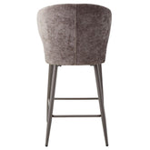 Ares Grey bar chair aphrodite 7 mocco clay leg PTMD - Barkruk - PTMD - livinglovely.nl