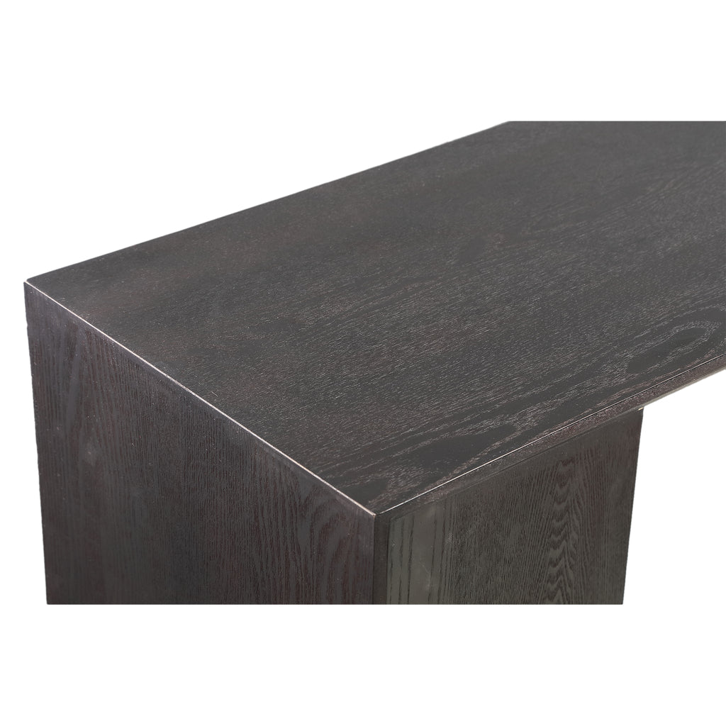 Arivo Black MDF asymmetrical Sidetable rectangle PTMD - Sidetable - PTMD - livinglovely.nl