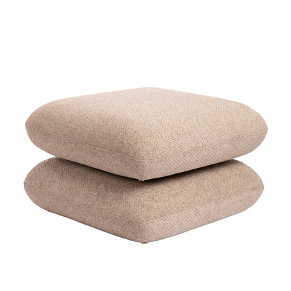 Aro Draaipoef Opulence Taupe van PTMD, ander aanzicht van de taupe opulence bekleding