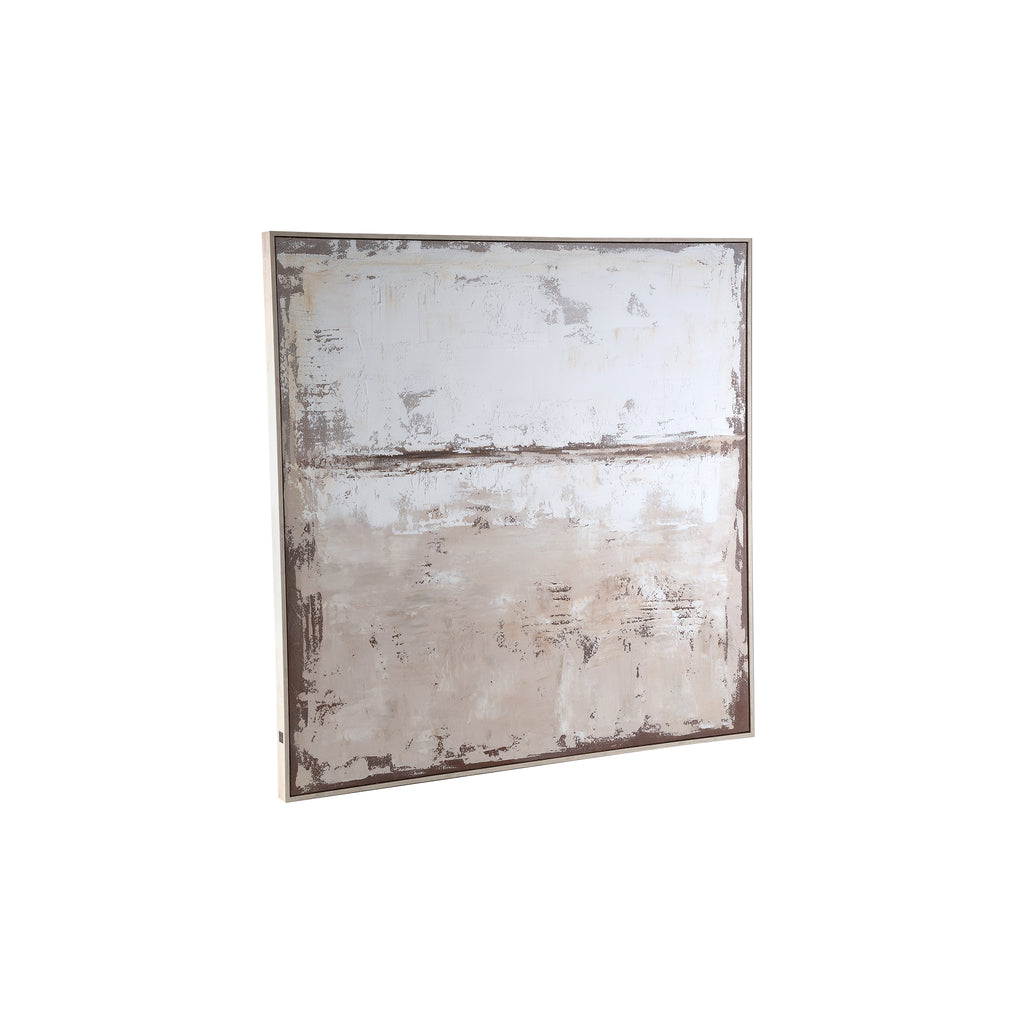 Asante Natural canvas paint wallpanel square frame PTMD - Schilderij - PTMD - livinglovely.nl