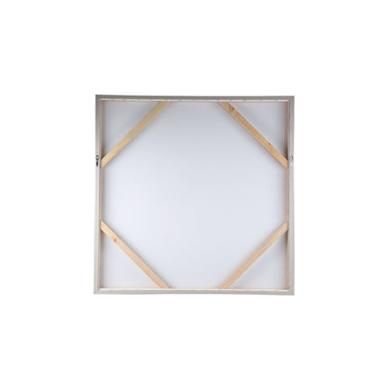 Asante Natural canvas paint wallpanel square frame PTMD - Schilderij - PTMD - livinglovely.nl